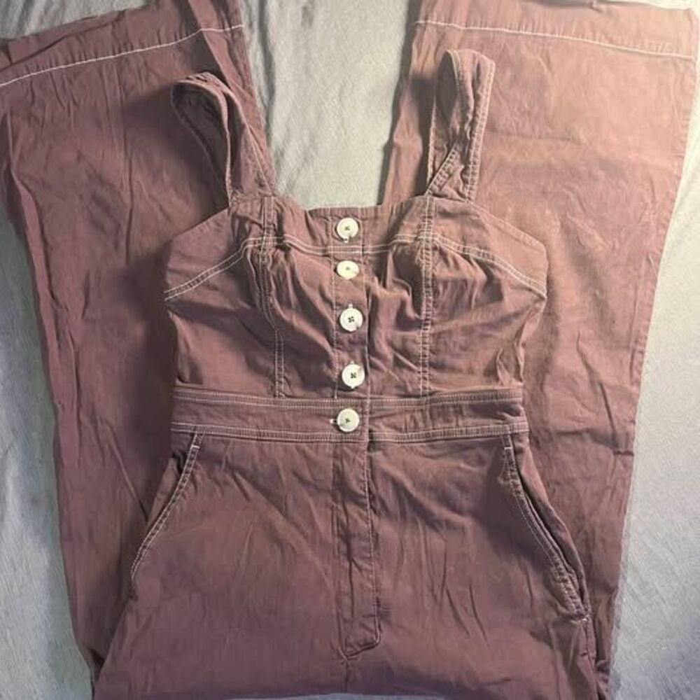 Anthropologie Maeve The Colette Wide-Leg Jumpsuit Size 4